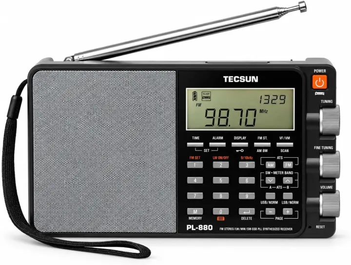 Tecsun PL-880 Portable Digital PLL World-Band Radio with SSB