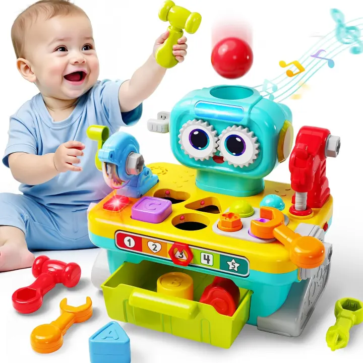Toddler Musical Workbench and Tool Set — Interactive Playbench