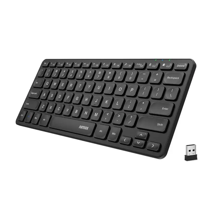 Ultra‑Slim 2.4G Wireless Compact Keyboard with Full‑Size Keys