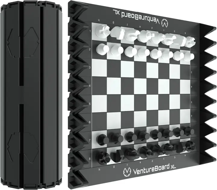 VentureBoard XL Magnetic Roll-Up Full-Size Chess Set