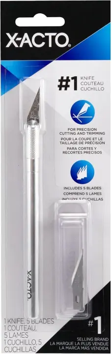 X-ACTO No. 1 Precision Hobby Knife with Five #11 Fine-Point Blades