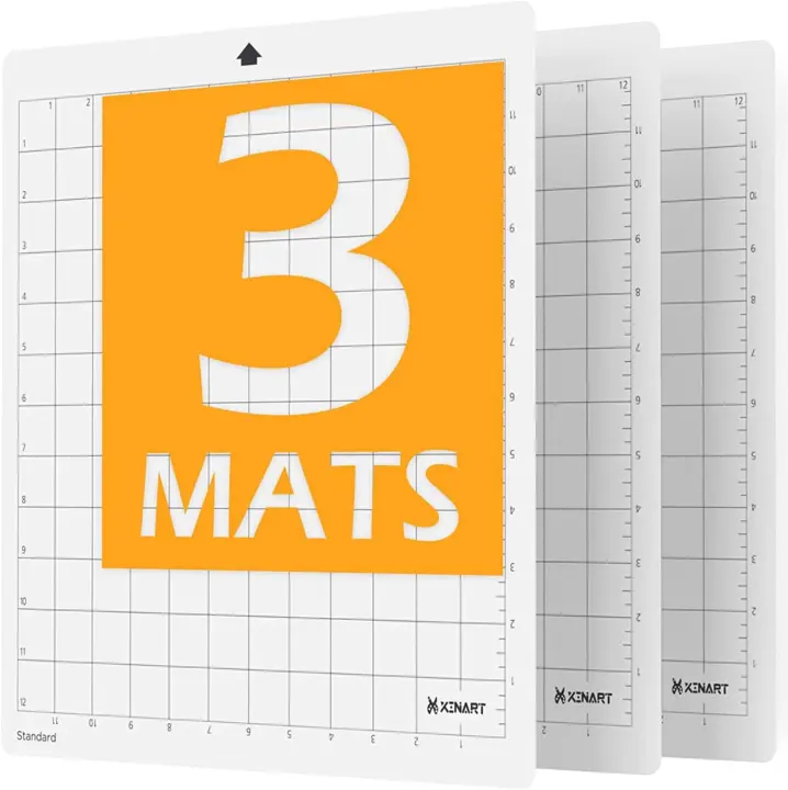 XINART 12x12 Cutting Mats for Silhouette Cameo (3-Pack) — Standard Adhesive