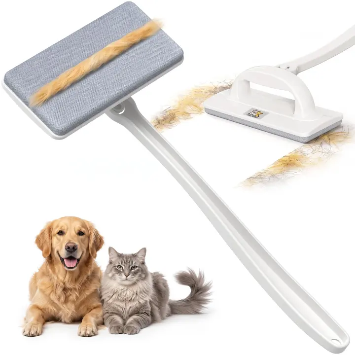 XL Reusable Pet Hair Remover Brush for Furniture & Upholstery