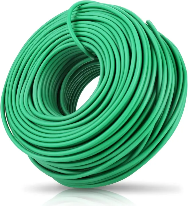 YDSL 100ft Soft Plant Tie — 2.5mm Green Twist Garden Wire