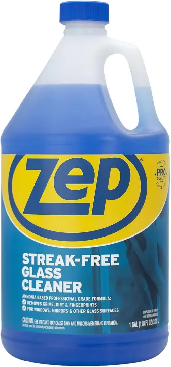 Zep Streak-Free Glass Cleaner — 128 oz Refill Jug