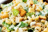 Creamy Chicken Caesar Pasta Salad