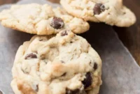 Banana Cream Pie Inspired Chocolate Chip Cookies