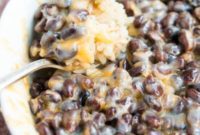 Creamy Cheesy Black Beans and Rice