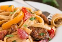 Cajun Cream Pasta with Smoked Sausage