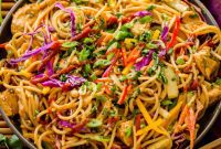 Thai Peanut Chicken Noodles