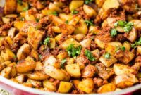 Simple Chorizo Potato Skillet