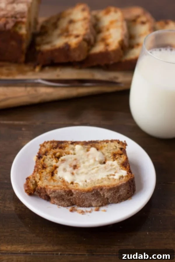 Deliciously Moist Snickerdoodle Banana Bread