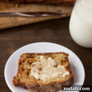 Holy deliciousness! Snickerdoodle Banana Bread-!! ohsweetbasil.com-3