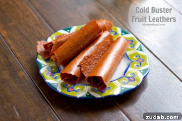 The Ultimate Cold-Busting Green Smoothie 13 Strawberry fruit leathers ohsweetbasil.com