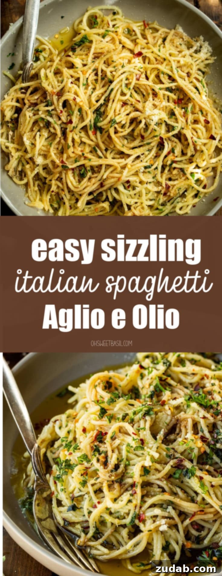 Flavorful Aglio e Olio Made Easy 10 A beautifully presented bowl of spaghetti aglio e olio, ready to be enjoyed, garnished with green herbs