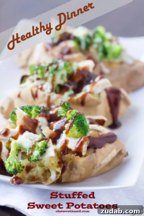 Wholesome Chicken & Broccoli Stuffed Sweet Potato Hearty and quick chicken and broccoli stuffed white sweet potato, a perfect healthy dinner ready in minutes.