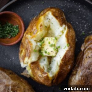 Ultimate Crispy Air Fryer Baked Potatoes 8 Air fryer baked potato sliced open