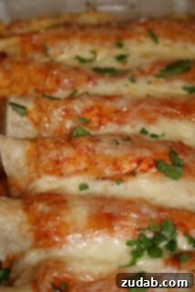 Red Chicken Enchiladas