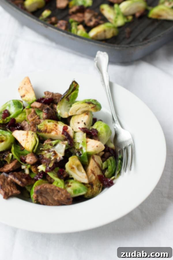 Simple yet incredibly flavorful: Pan-Seared Steak and Caramelized Brussels Sprouts – a healthy, quick, low-carb, gluten-free, and grain-free dinner recipe. Delicious and simple pan-seared steak with caramelized Brussels sprouts, a perfect low-carb, gluten-free, and grain-free meal for any night of the week. This quick and easy recipe is packed with flavor and nutrition.