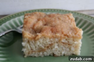 Golden Banana Streusel Cake 4 Moist banana crumb cake with a generous crumb topping