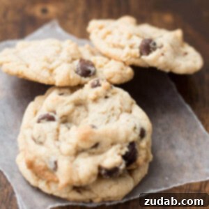 banana cream chocolate chip cookies ohsweetbasil.com