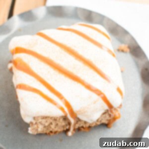 Gooey Caramel Spice Poke Cake 2 Caramel Spice Poke Cake served
