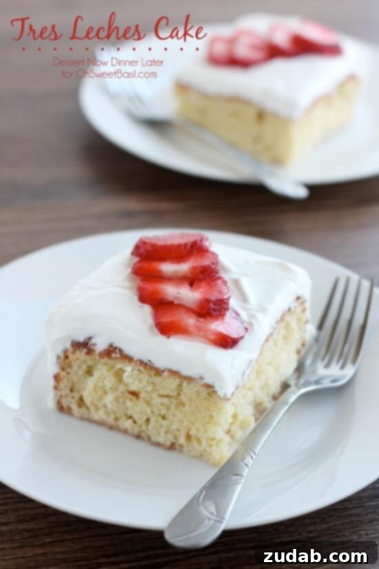 Gooey Caramel Spice Poke Cake 5 Authentic Tres Leches Cake recipe ohsweetbasil.com