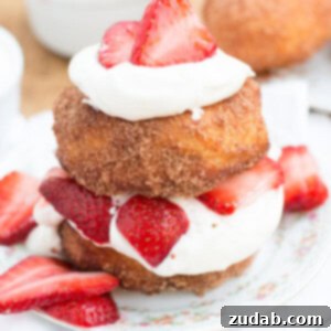 Golden Fried Strawberry Shortcake Delight 2 the most killer deep fried strawberry shortcake ohsweetbasil.com