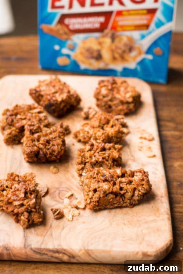 Cinnamon Honey Granola Bars - Versatile Snack Crunchy Cinnamon Honey Granola Bars - great with yogurt and berries!