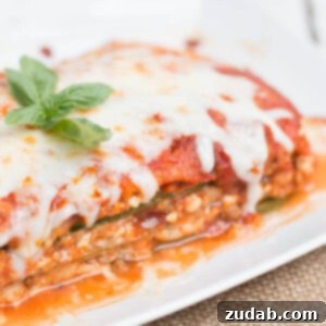 No-Mush Zucchini Lasagna 3 Zucchini Lasagna ohsweetbasil.com