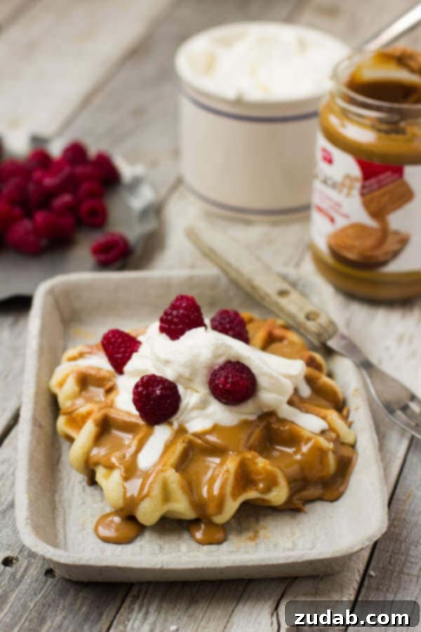 Crispy Coconut Waffle Wonders 3 Waffle Love copycat Liege Waffles recipe that tastes just like the popular Utah food truck! ohsweetbasil.com-2