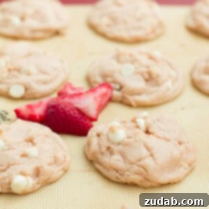 Dreamy Strawberry Cream Pudding Cookies 2 Strawberries and Cream Pudding Cookies - recipe image