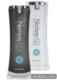 Weekend Table Delights 4 NeriumAD Day Cream product packaging, a premium anti-aging skincare solution