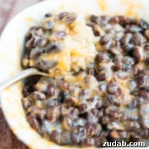 Creamy Cheesy Black Beans and Rice 2 Cheesy black beans and rice ohsweetbasil.com