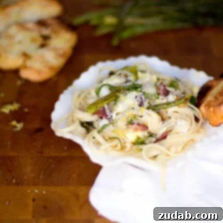 Lemon Asparagus Pasta ohsweetbasil.com