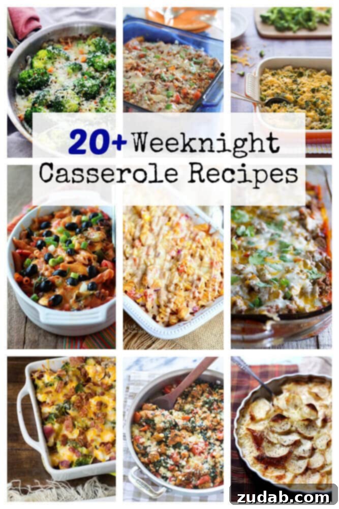 20+ Weeknight Casserole Recipes on Oh Sweet Basil Delicious 20+ Weeknight Casserole Recipes for Easy Family Dinners