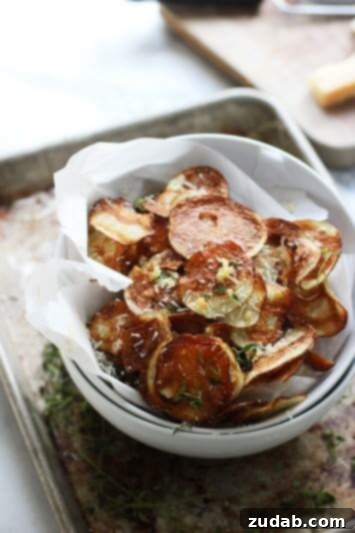 Golden Sweet Potato Gratin Stacks 5 Crispy-Baked-Potato-Chips-with-Garlic-Thyme-and-Parmesan-2