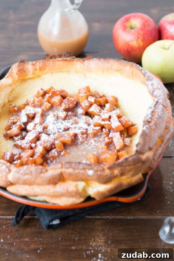 10 Recipes You Need to Pin Now 5 Apple Pie Dutch Baby Pancake ohsweetbasil.com
