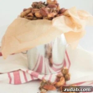 Spiced Trail Mix - a healthy serving of nuts, coconut and pepitas seasoned with spices creates a delicious snack!