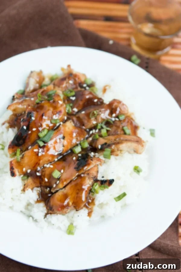 Grilled Chicken with Lemony Crème Sauce 6 Easy teriyaki chicken ohsweetbasil.com