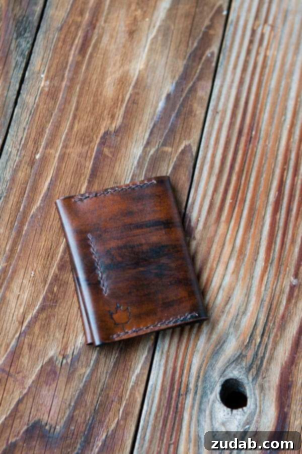 Personalized Gifts: The Art of Giving Meaningful Presents – Handmade Leather Wallet Discover the profound meaning behind personalized gifts, like this exquisite handmade leather wallet from ohsweetbasil.com – a truly thoughtful present.