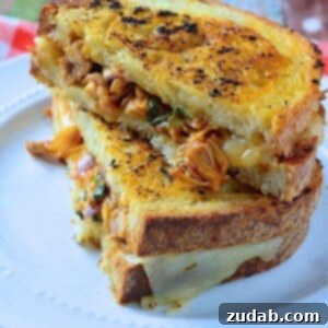 BBQ Chicken Grilled Cheese Sandwich