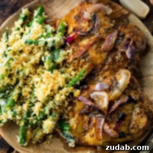 Effortless Baked Boneless Skinless Chicken Thighs 8 A simple yet elegant photo of the final Easy Baked Boneless Skinless Chicken Thighs dish, garnished and ready for serving.