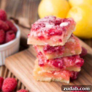 Raspberry Lemon Bars | Oh Sweet Basil