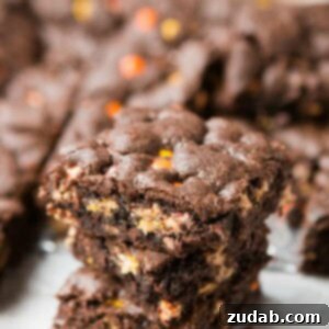 Decadent Triple Fudge Reese's Brownies 2 Triple Fudge Reese's Brownies! These were so easy to make and turned out perfect! ohsweetbasil.com