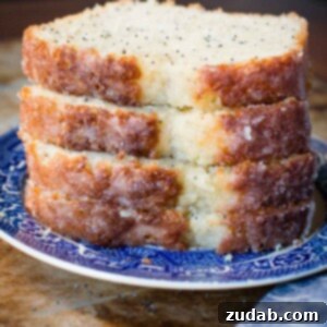 Glazed poppy seed bread is our family's go to for a delicious quick bread recipe to give out as neighbor gifts!