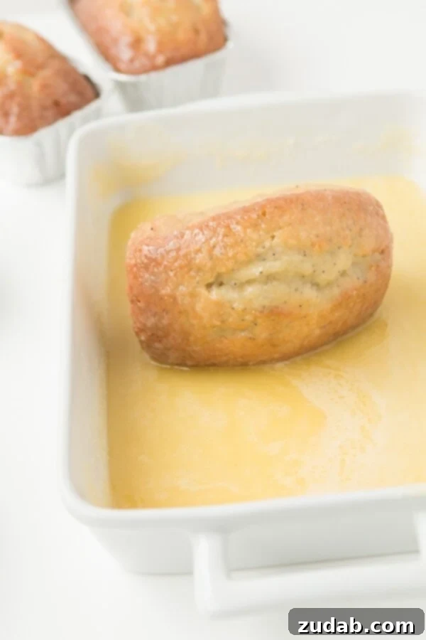 Roll your poppy seed bread in a light orange/almond glaze. Perfectly delicious glazed poppy seed bread!