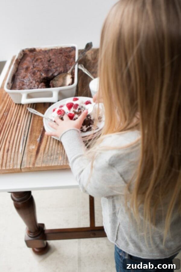 Chocolate Oat Hot Fudge Pudding Cake with Raspberries Enjoy this World's Best Chocolate Oat Hot Fudge Cake with its signature gooey bottom and fresh raspberries.