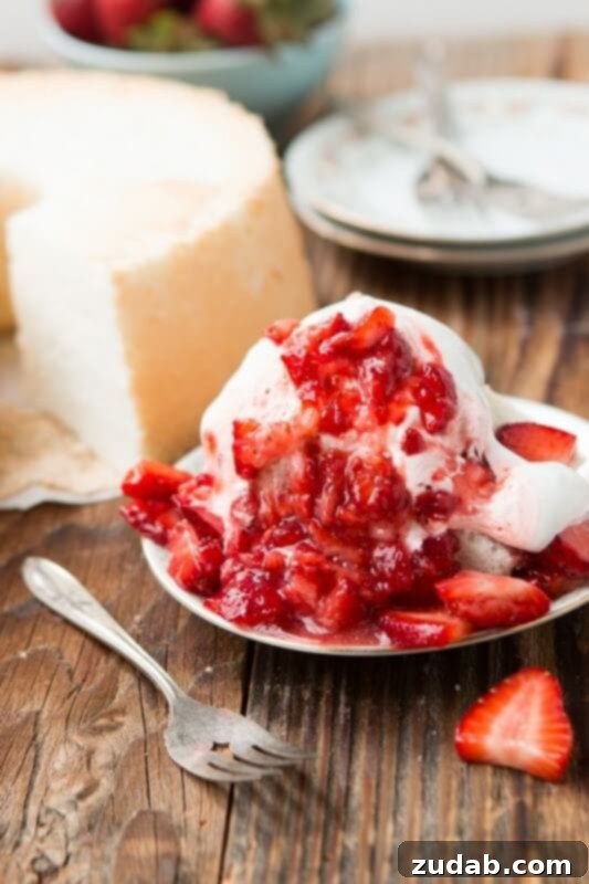 The Best Angel Food Cake Recipe for Amazing Strawberry Shortcake Classic Homemade Angel Food Cake: A light, airy dessert perfect for any occasion.