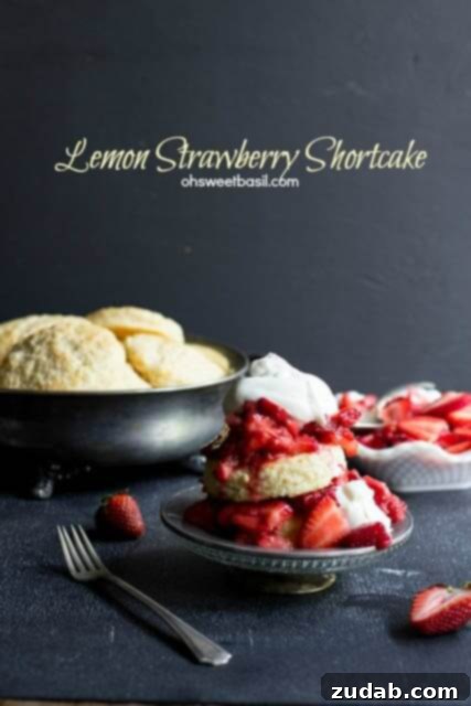 Flawless Angel Food & Strawberry Shortcake Duo 5 Lemon Strawberry Shortcake: Tender shortcakes with a burst of lemon, ripe strawberries, and fresh whipped cream.